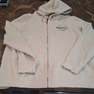 O'Neill Off-White Zip-Up Hoodie